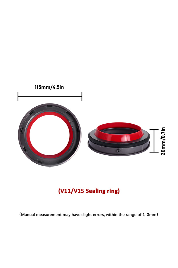 1PC V11 For Dyson V6 V7 V8 V10 V11 V12 V15 Tight Seal Sealing Ring Base Lid Dust Bin Top Dust Cup Va