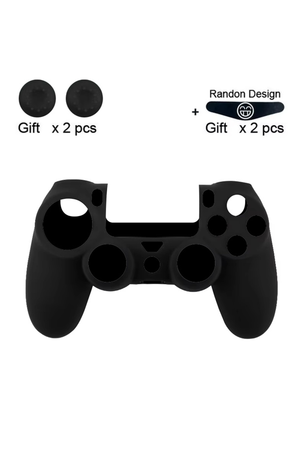 غطاء حماية سيليكون جديد من داتا فروج لجهاز تحكم PS4 - غطاء ناعم مانع للانزلاق لجهاز PS4 / PS4 Pro