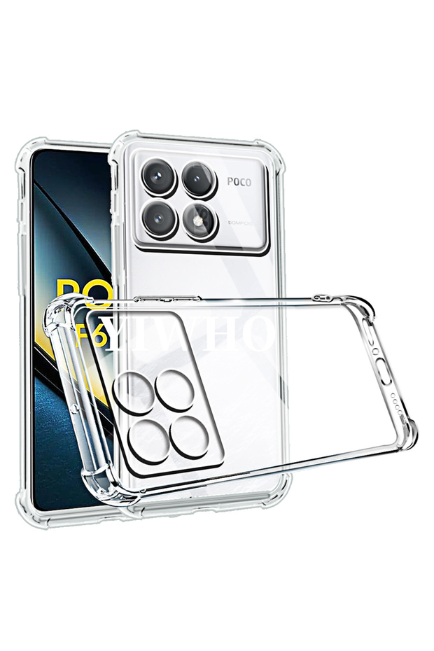 poco F6 Pro Shockproof Phone Case for Poco F6 Pro F5 F4 F3 GT Transparent Clera Back Covers Pocco P