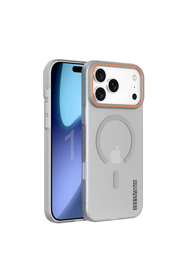 غلاف هاتف iPhone 17 Pro Max بلون رمادي تيتانيوم، لون حلوى شائع، مصنوع من البولي كربونات غير اللامع، مزود بخاصية الشحن المغناطيسي، متوافق مع iPhone