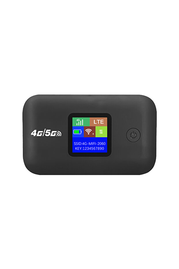 راوتر محمول APWIKOGER باللون الأسود، إصدار EU، يدعم 4G و5G وWiFi 6، مع فتحة SIM، حتى 10 مستخدمين