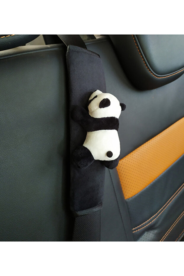 panda2 1pc Cute Cartoon Toy Animal Car Seatbelt Cover Seat Belt Harness Cushion Auto Shoulder Strap