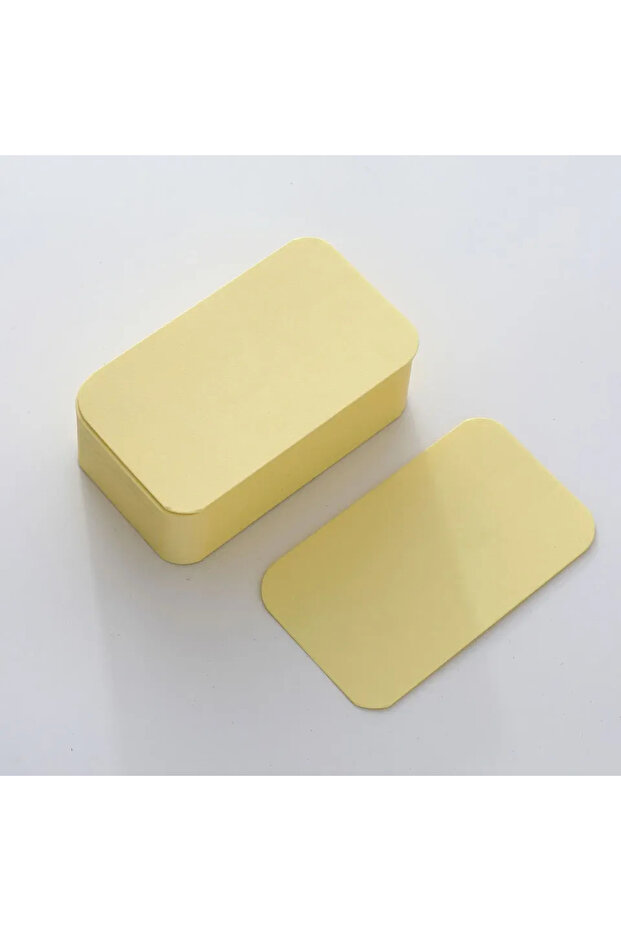100pcs Yellow 100/50/20PCS Color Kraft Paper Card Retro Double Sided Word Card DIY Postcard Gift Gre