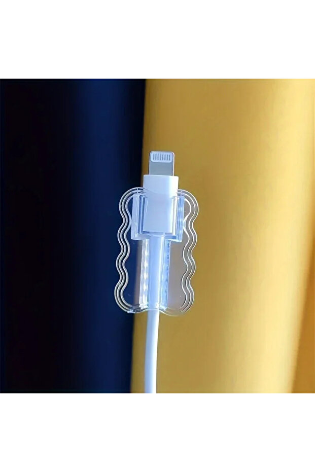 WHITE Data Cable Protector Sleeves,Anti-Breakage Cord Saver,Mobile Phone Accessory,Flexible Cord Man