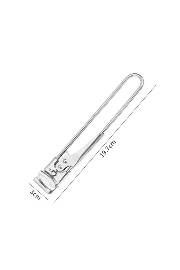 Silver Jar Opener Adjustable Hand Grip Labor Saving Stainless Steel Can Bottle Lid Opener Easy Use M