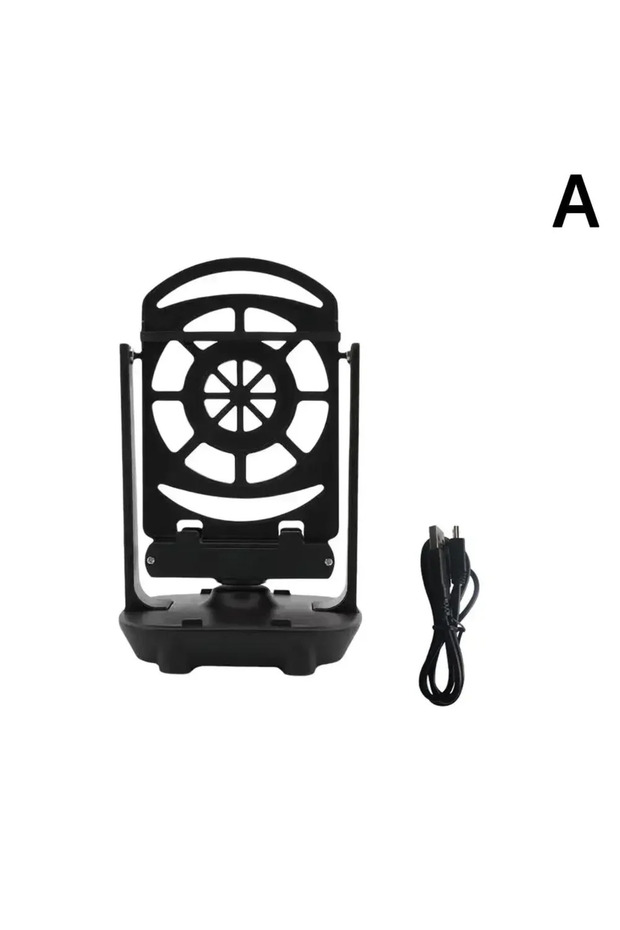 Black Desk Mute Automatic Swing Shaker Mobile Phone Stand Holder Phone Wiggler Pedometer Brush Stepp