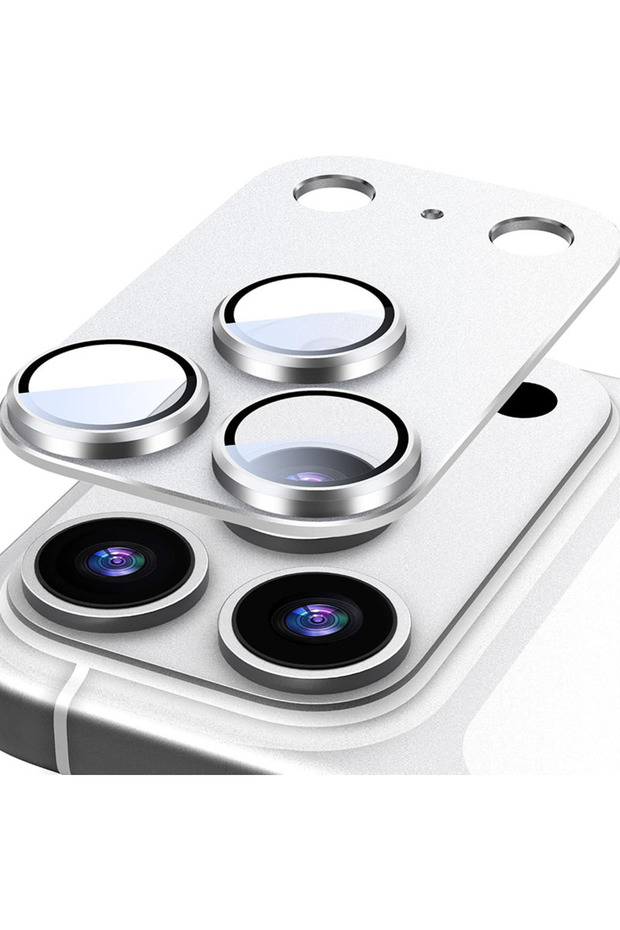 for iPhone 17Pro Max Silver Aluminium Alloy Tempered Glass For iPhone 17 Pro Max Lens Film Cover Pr
