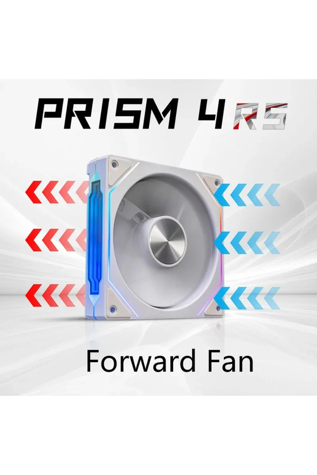 A-RGB black B PRISM 4 RS Computer Case Fan 12cm ARGB 4 Pin Quiet Cooling Fan 12V Large Air Volume 80