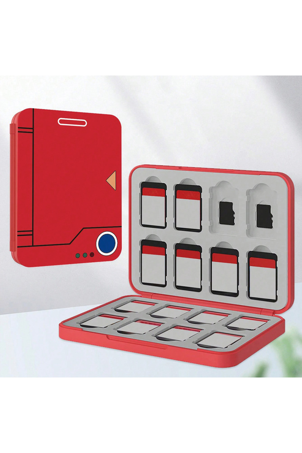 Red Suitable for Switch Game Card Magnetic Absorption Cassette Reader 16 in 1 Red