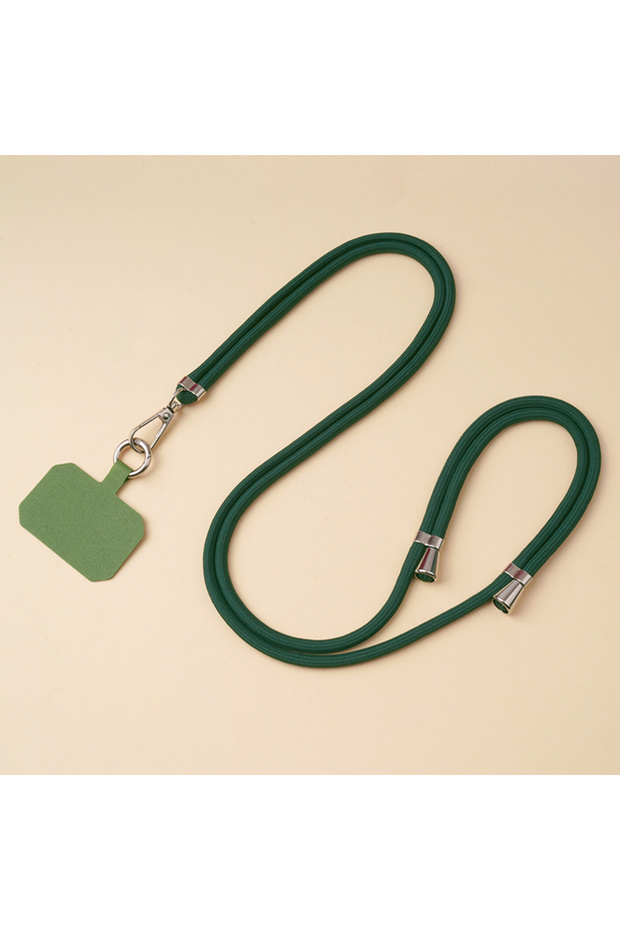 POLYESTER Green Crossbody Lanyard Necklace Strap Universal Mobile Phone Adjustment Long Hanging Rope