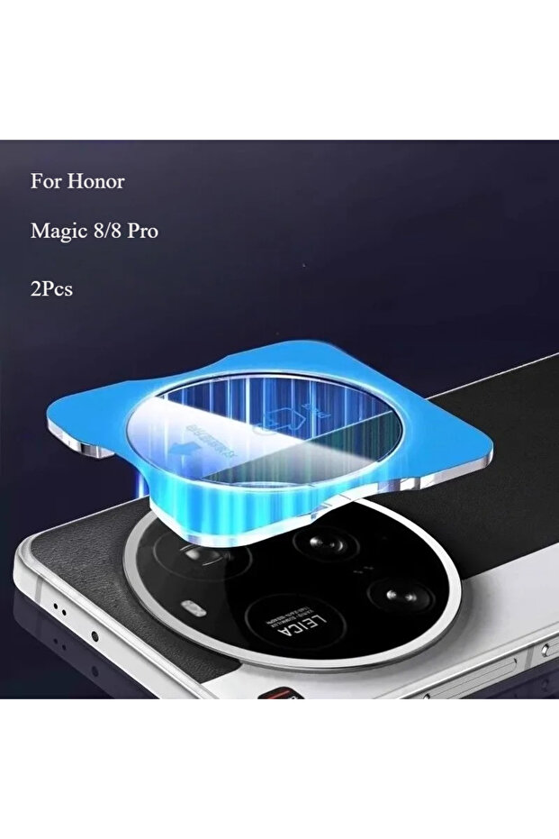 قطعتان من واقي عدسة الكاميرا لهاتف Honor Magic 8 Pro، واقي عدسة الكاميرا من الزجاج