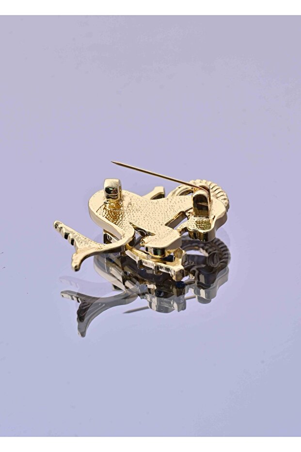 Oğlak Burcu Figürlü Broş - 5