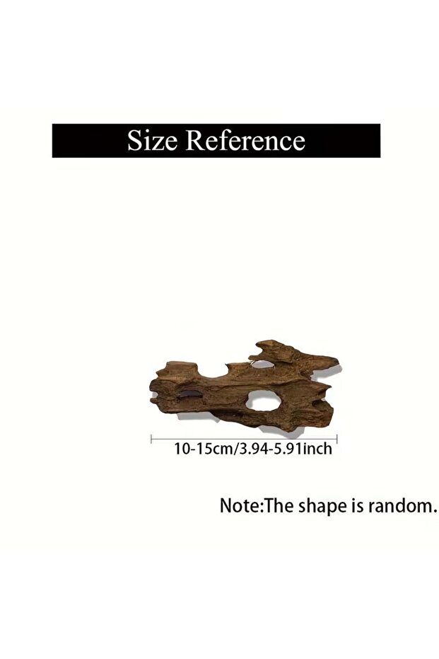 10-15cm 1PC Random Shape Natural Driftwood for Aquarium Decor Sinkable Reptile Wood Branches Fish Ta