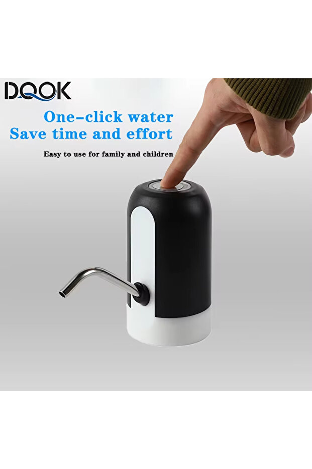 black Water Bottle Pump USB Charging Automatic Electric Water Dispenser Pump Bottle Water Pump Auto