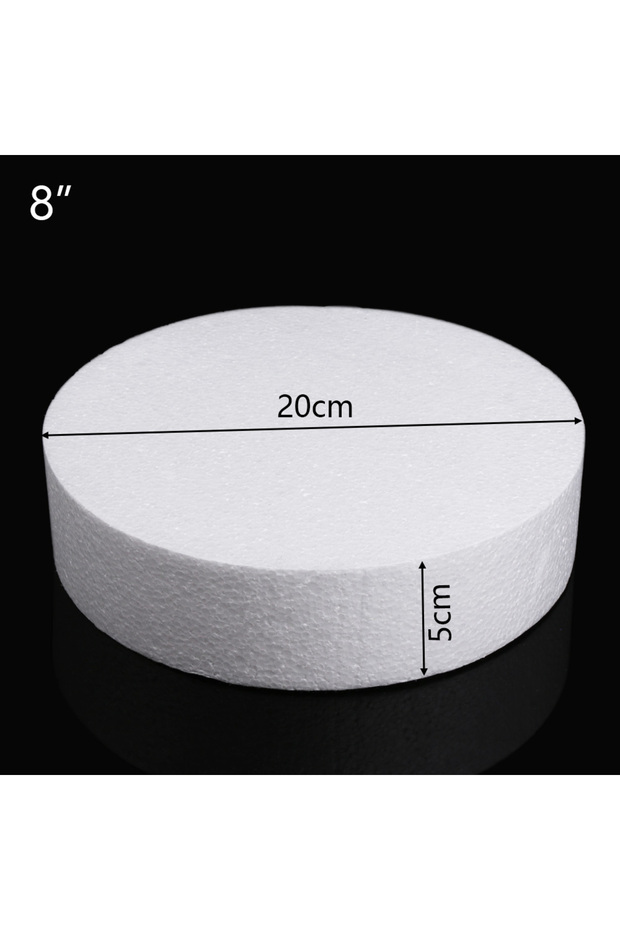 8inch 4/6/8 inch Flower Decor Dummy Sugarcraft Cake Foam Mould Polystyrene Styrofoam Round Practice