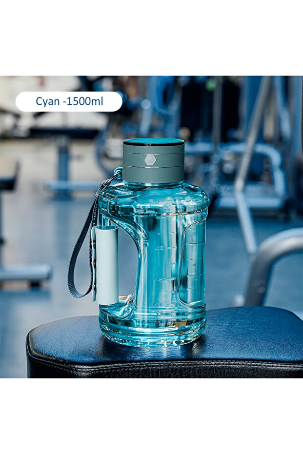Blue Hydrogen Water Bottle 1.5L Hydrogen Rich Portable Sports Water Bottle Rich Molecular Hydrogen W