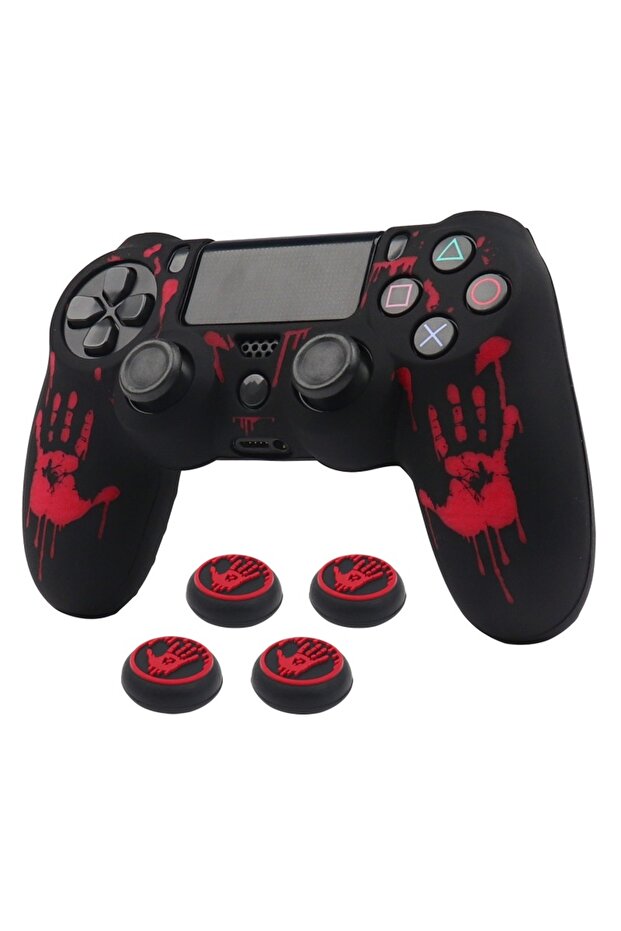 غطاء سيليكون ناعم لوحدة تحكم PS4، رقم A0469-4، ملحقات عصا التحكم.