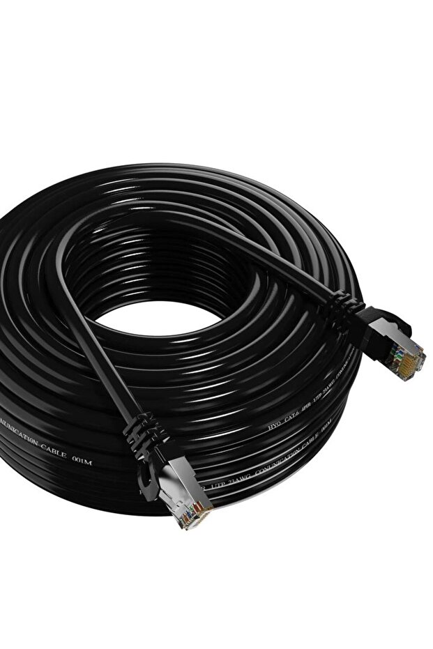 كابل إيثرنت أسود بطول 10 أمتار، كابل Cat6 LAN، كابل UTP RJ45، وصلة شبكة بطول 10 أمتار و15 مترًا لأجهزة PS PC، مودم الإنترنت، جهاز التوجيه