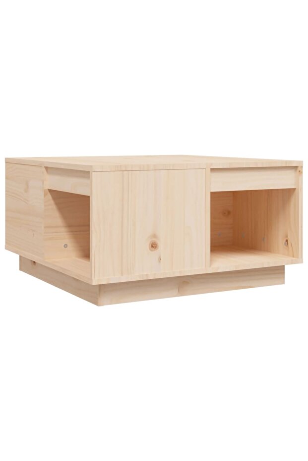 Coffee table, 60x61x32.5 cm, solid pine wood - 2