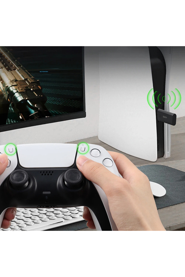 محول لاسلكي USB مزود بمستقبل بلوتوث متوافق مع تقنية 5.3، وحدة تحكم لاسلكية USB لأجهزة نينتندو... - 3