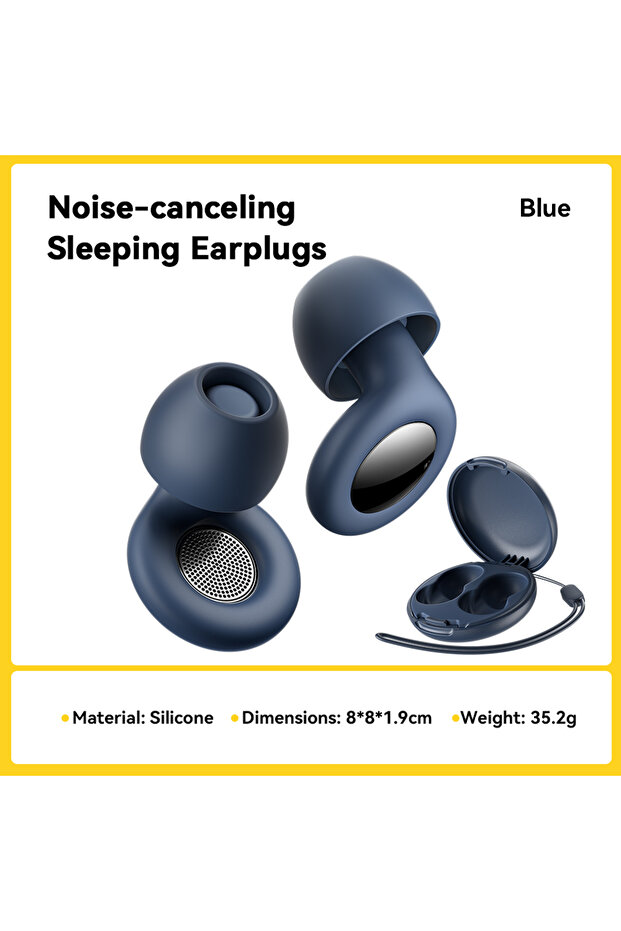ESSAGER blue ESSAGER Noise Cancelling Ear Plugs for Sleeping Soft Silicone Sleep Earplugs Noise Redu
