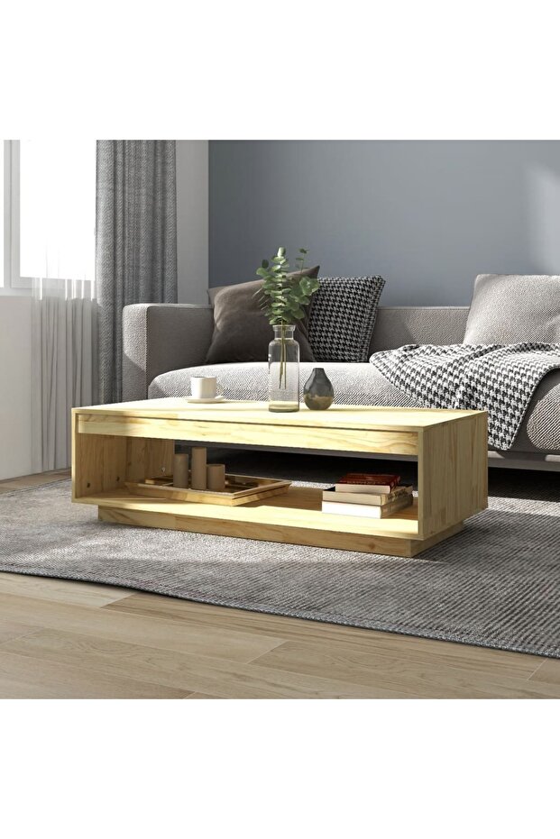 Coffee table, 110x50x33.5 cm, solid pine wood - 1