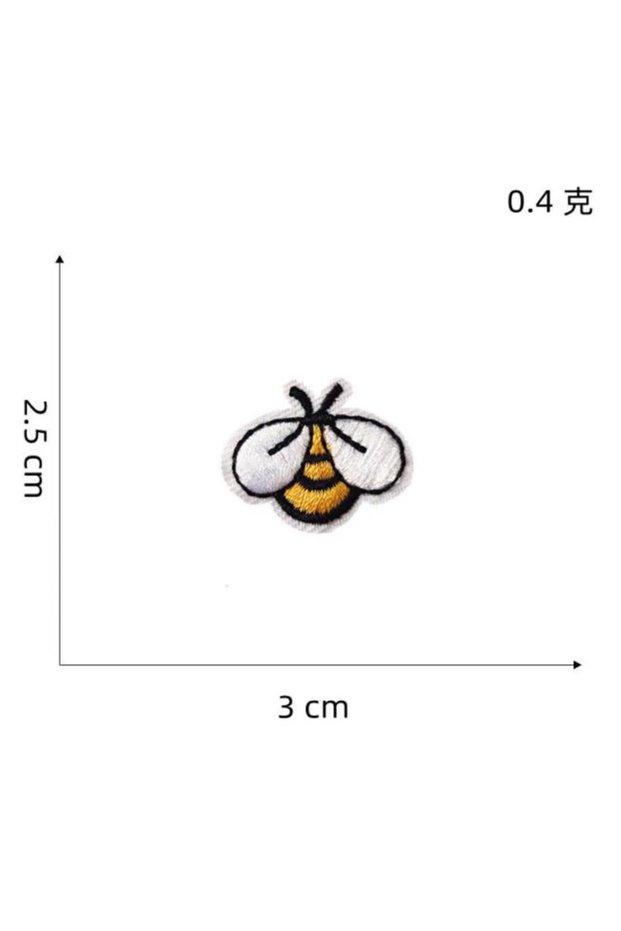 Nickel-Free White Clothing Women Men Diy Embroidery Flower Patch Bee Sunflower deal with it Iron on