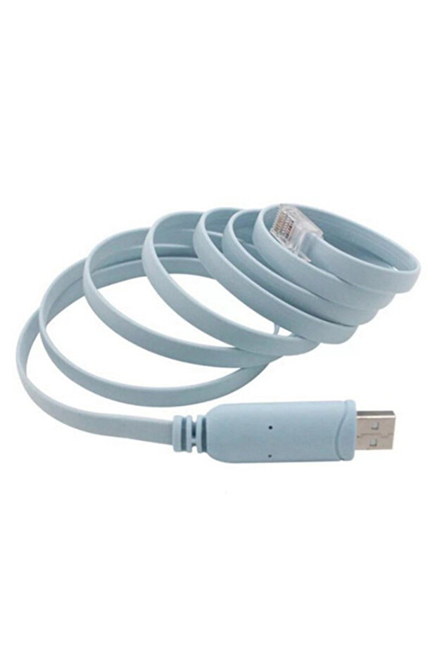 1Pc (YY)1Pc 2025 New 1.8M USB to RS232 Serial to RJ45 Cable CAT5 Console Adapter Cable Cord for Rout