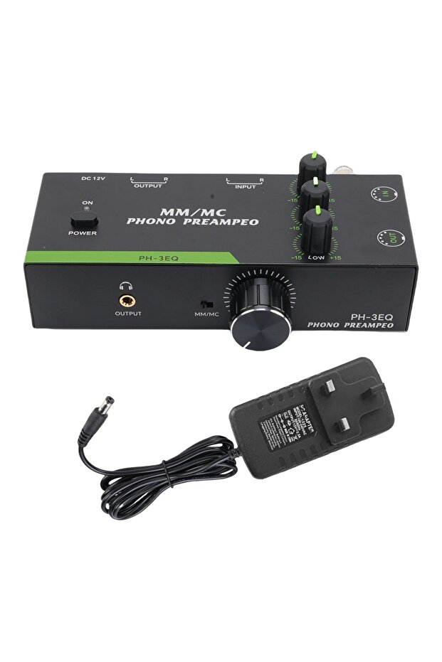 UK Phono Preamp 3 Band Adjustment Record Player Turntable Amplifier Support MM MC Cartridges XLR Inp