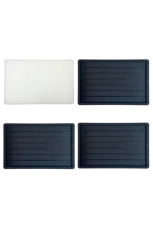 3 Black 1 lid 2/3 layers Keycaps Storage Box Dust-Proof White Black Keycap Organizer Free matching O