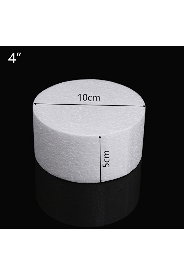 4inch 4/6/8 inch Flower Decor Party DIY Dummy Round Practice Model Cake Foam Mould Polystyrene Styro