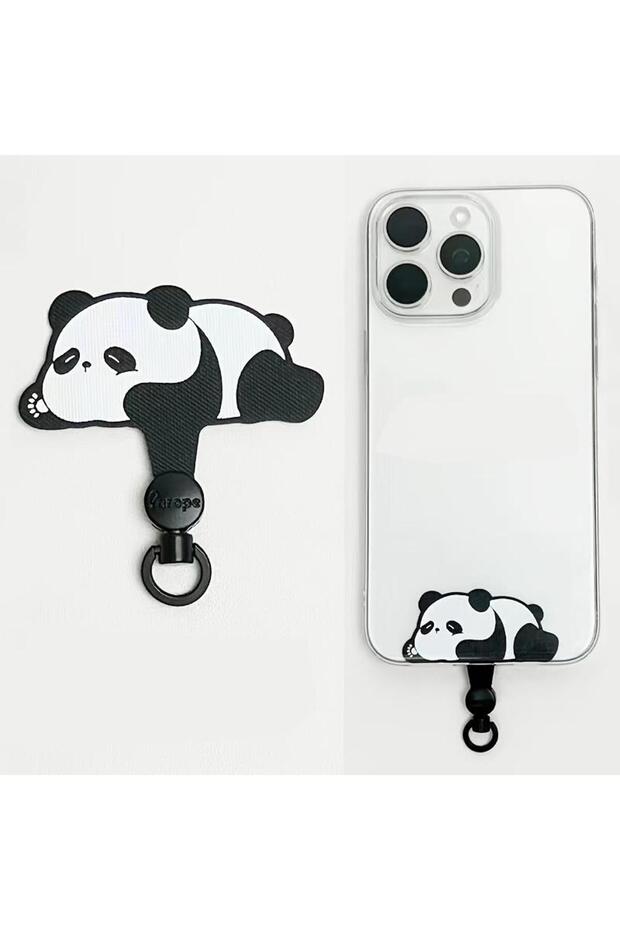 3 Cartoon Panda Cat Dog 360 Rotatable Metal Phone Tether XYun Patch Gasket Cellphone Lanyard Hangin.