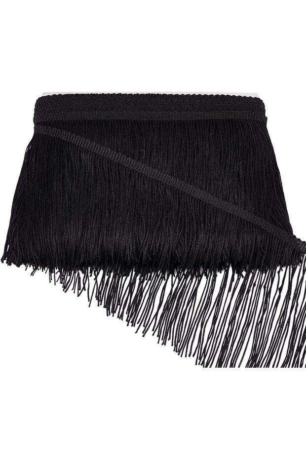 AECH04-14889 10 Yard Black Tassel Fringe Trim Fabric Trim 5.9 inch Tassel Trim Sewing Lace Trim for