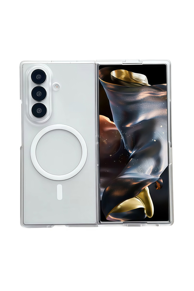 Galaxy Z Fold7 Clear For Z Fold 7 6 5 4 3 Fold7 Fold6 Fold5 Fold4 Fold3 Phone Case Transparent Mag