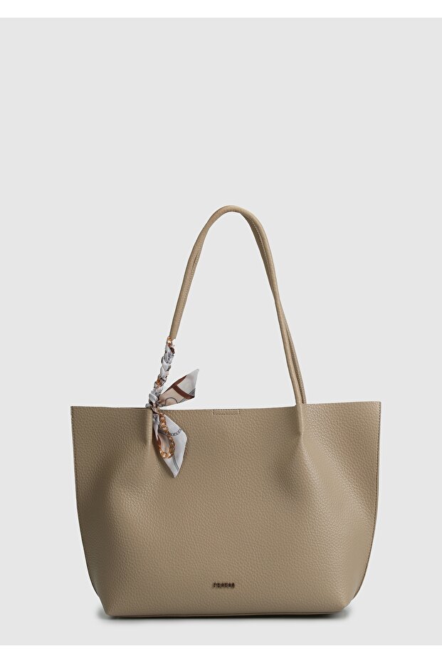 Geantă de umăr de damă bronz - 1