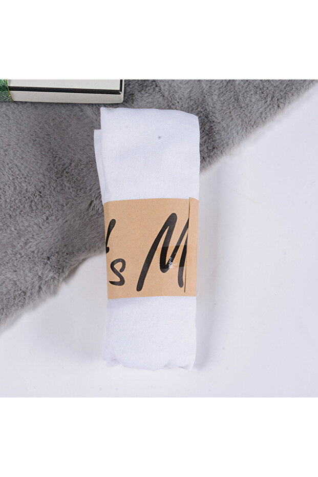 وشاح أبيض مقاوم للرياح بتصميم محلي للنساء، شالات قطن لون سادة ، هدية دافئة لفصلي الشتاء والربيع.