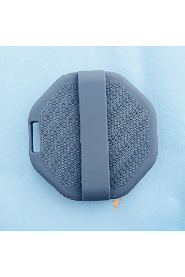 czsq-1pc-grey 1PC Polygonal Silicone Bath Brush Deep Exfoliation and Rubbing Massage Brush Silicone