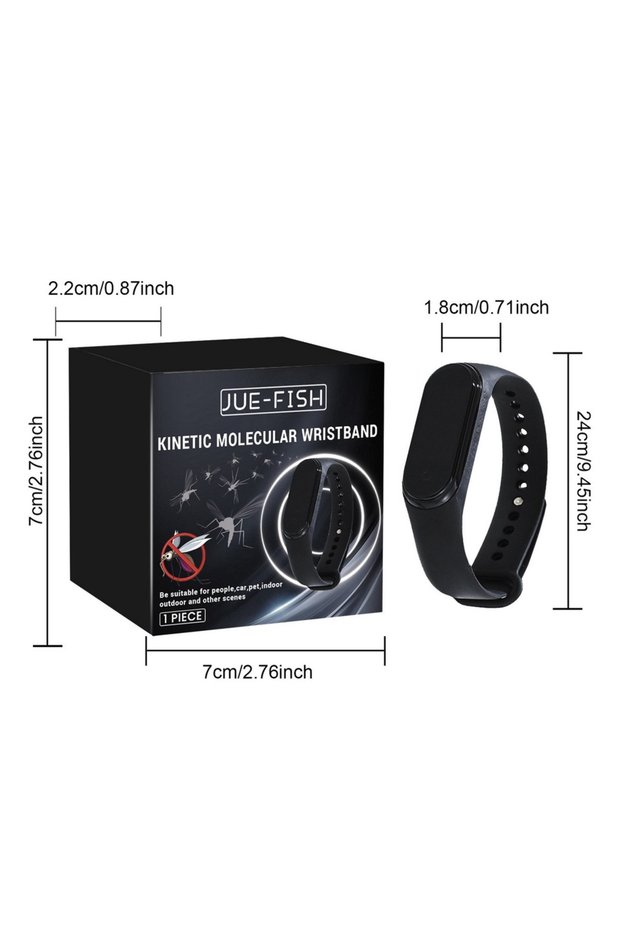 1pcs Mosquito Repellent Wristband Physical Ultrasonic Non-Chemical Sports Mosquito Repellent Br...