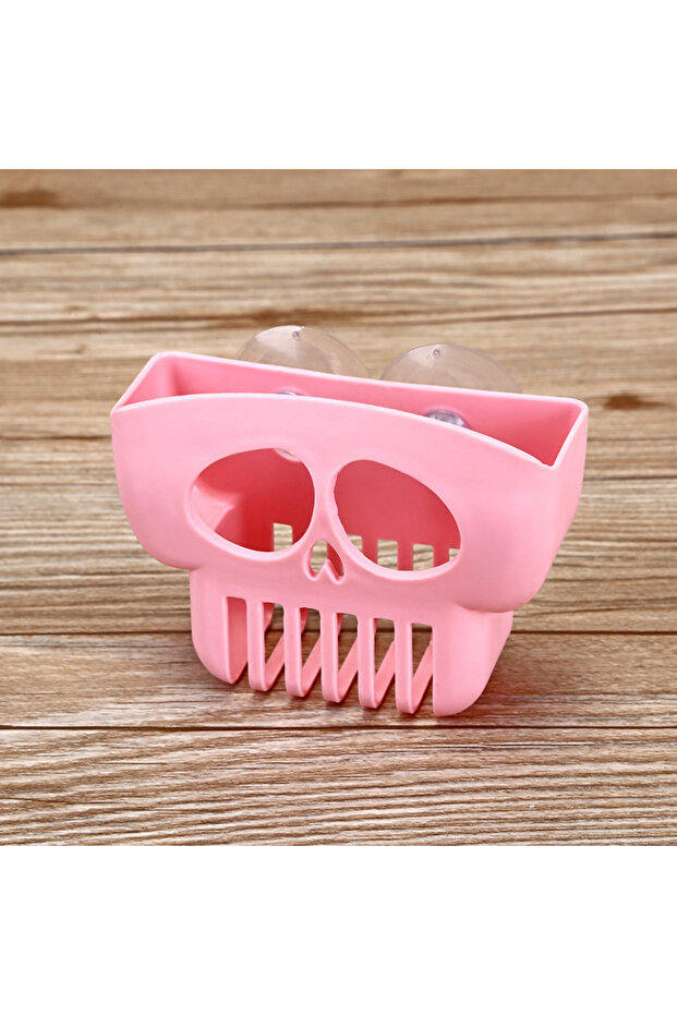 pink Creative kitchen dishwashing sponge drain rack suction cup sink storage rack wall mounted scour