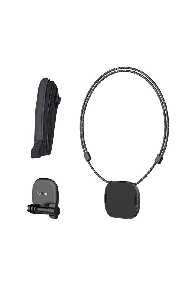 Neck Holder Flymile Action 5 Pro Magnetic Chest Mount +Neck Strap for DJI Action 4/Insta360 Ace Pro