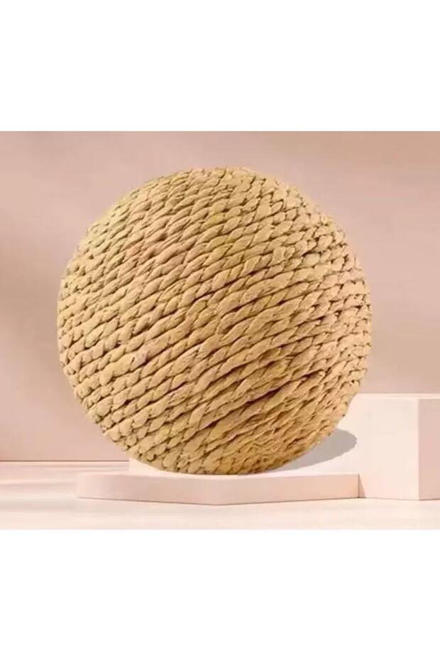 Primary color 10CM Interactive Sisal Cat Scratching Ball Toy For Kitten Teeth Cleaning Anti Bite Cat