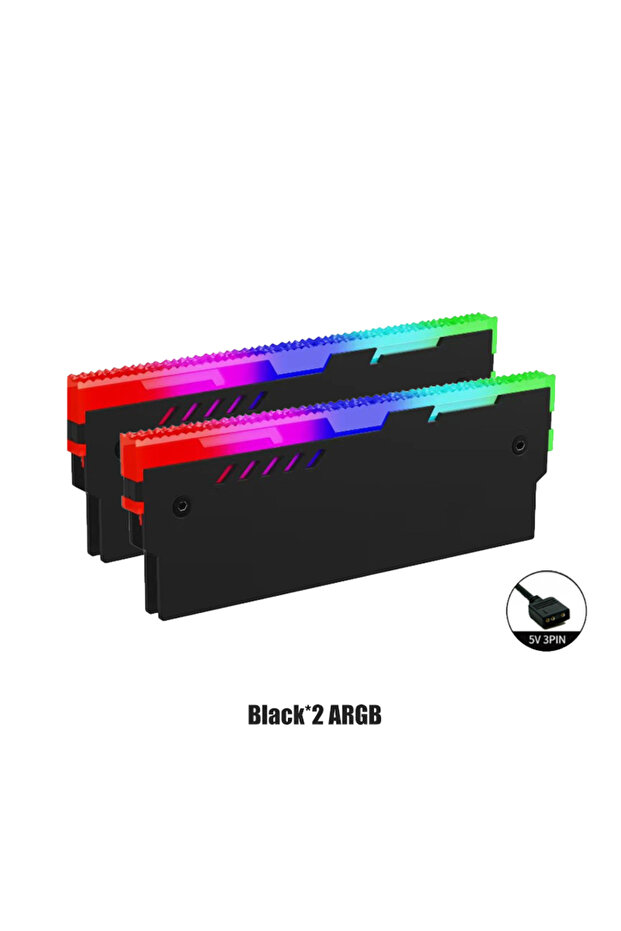 BlackX2 ARGB Ram Heatsink RGB 5V Memory Cooler DDR5 DDR4 DDR3 ECC Universal Cooling Vest Addressable