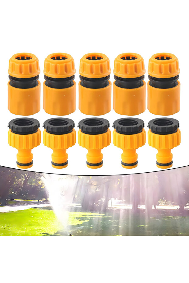 10pcs Hose Faucet Quick Connector 3/4 & 1/2 Inch Graden Hose Water Tap Threaded Connector Faucet ...