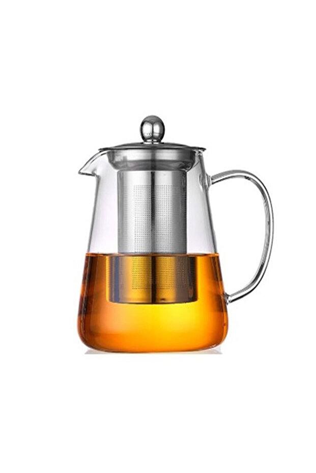 1300ML Teapot 1Pcs Glass Teapot Heat Resistant Tea Kettle with Removable Stainless Steel Infuser Ket