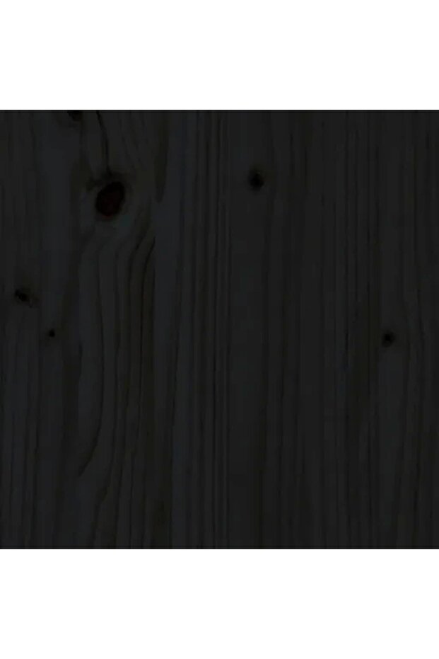 Coffee table, black, Ø 55x60 cm, solid pine wood - 7