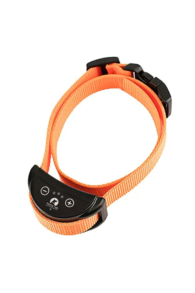 Orange Anti-Bark Dog Training Collar Stop Barking Vibration Dog Collar Rechargeable No Shock Collar