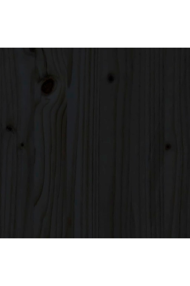 Coffee table, black, 110x55x45 cm, solid pine wood - 7