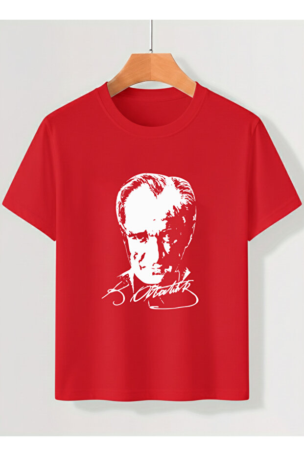 Ataturk Printed 100% Cotton Bicycle Collar Premium Tshirt for Adults