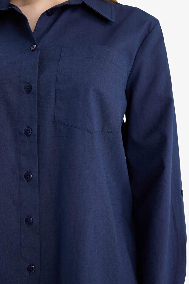 %100 Pamuk Basic Gömlek W7734AZ26SP - 4