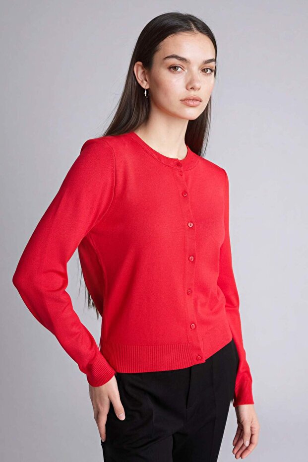 Regular Fıt Triko Hırka D6282AX26SP - 3